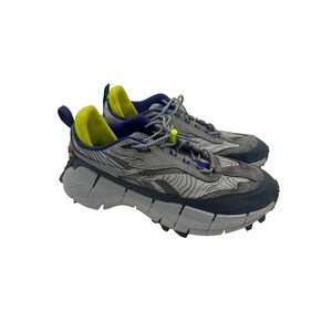 Reebok Zig Kinetica 2.5 Edge GX6832 Mens 10.5 Running‎ Shoes Gray Lime Sneaker